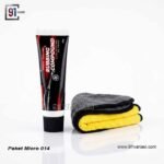 Compound alf dan lap microfiber, paket penghilang baret cat motor - 91 variasi