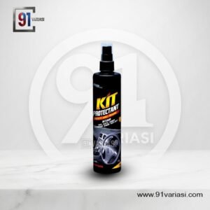 KIT vinyl Protectant High Gloss (160ml). Cairan perawatan khusus dengan formula UV Guard ini ampuh membersihkan, mengkilapkan, sekaligus melindungi dashboard mobil