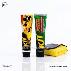 kit rubbing compound 60 gram, paste wax original, dan lap microfiber., 91 variasi