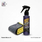 Produk KIT Motor Quick Shine Pump 100ml dan lap microfiber untuk perawatan bodi motor